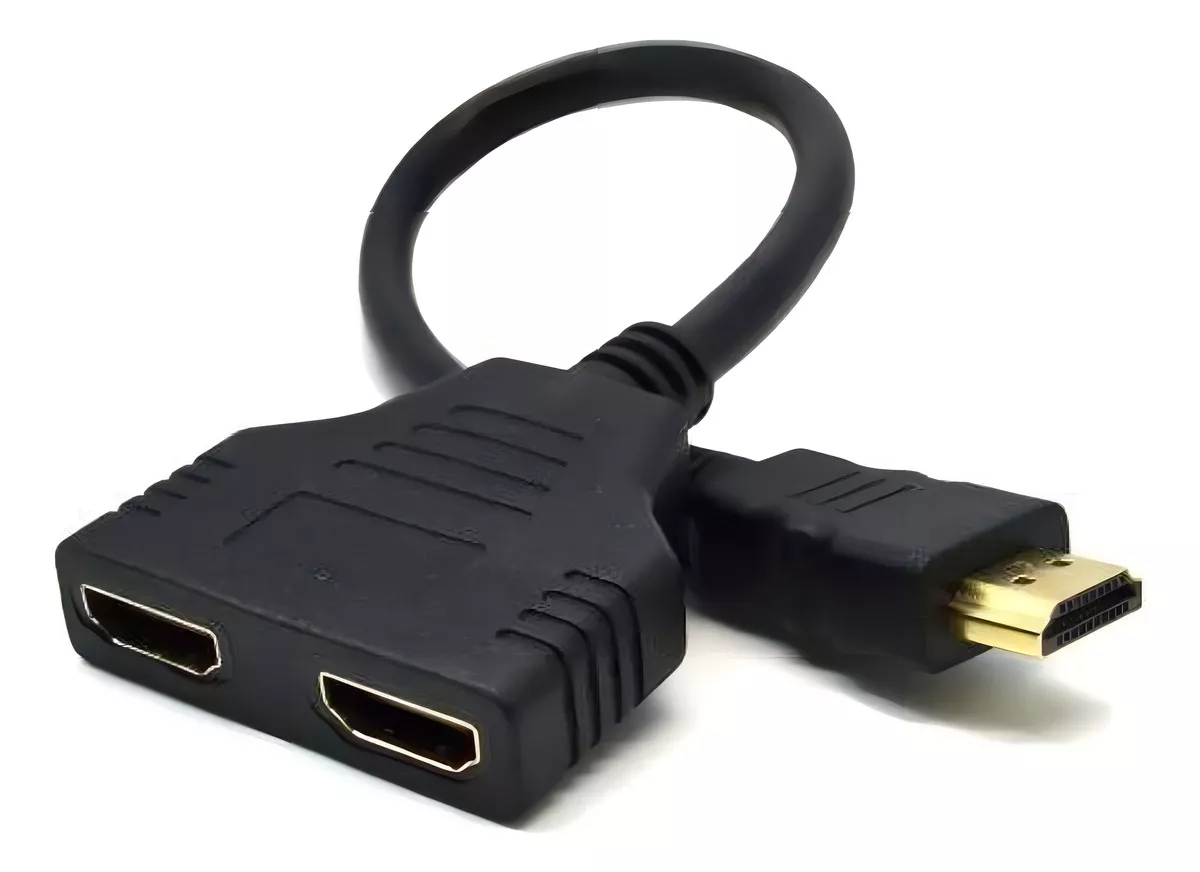 Divisor E Duplicador 1 Hdmi Macho Para 2 Hdmi Fêmea 